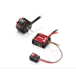 Combo Set Hobbywing variator ESC QuicRun WP10BL80-G2 en motor Outer 3530SL-2200kV  te koop belgie modelbouw winkel
