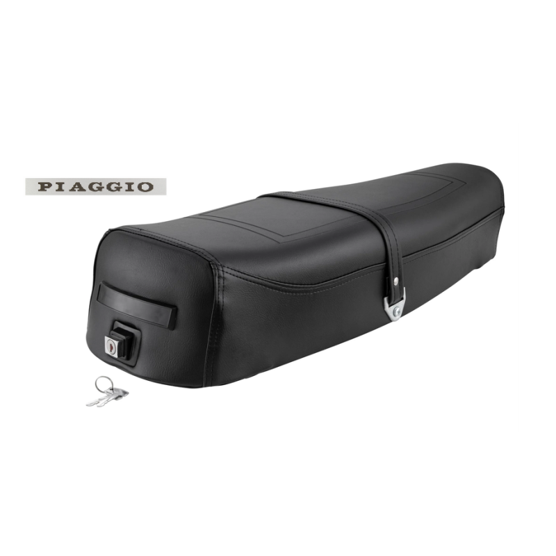 Selle bi-place pour Vespa PX80-200/​PE/​Lusso avec serrure