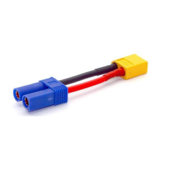 Laadkabel XT60 tot EC5 - 100mm te koop belgie modelbouw rc winkel