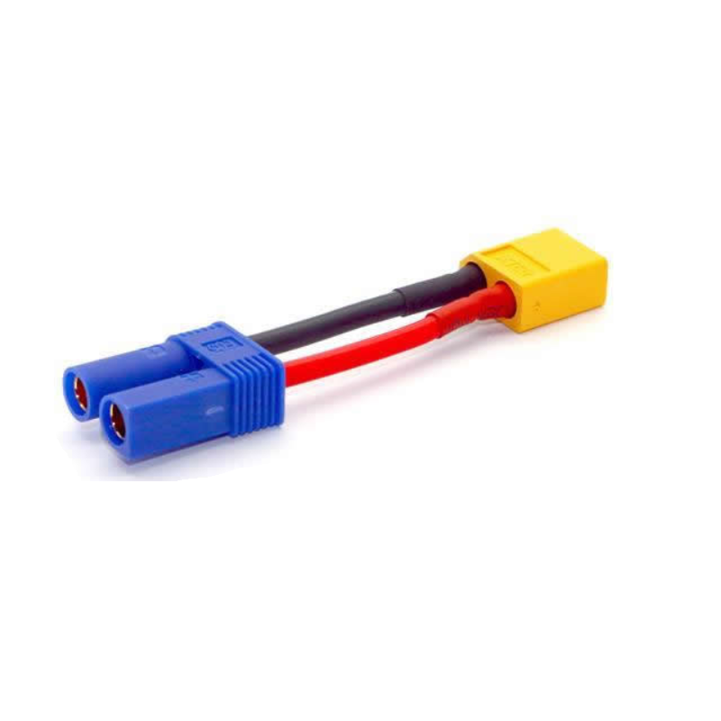 Câble de charge prise chargeur XT60 à EC5- 100mm magasin modelisme rc belgique
