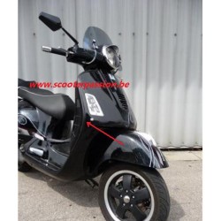 Protections De Bord Gauche/droit Noir Pour Vespa GT, GTS, GTV 125-300 Cm3 - Protection Tube Fendu, Design Original