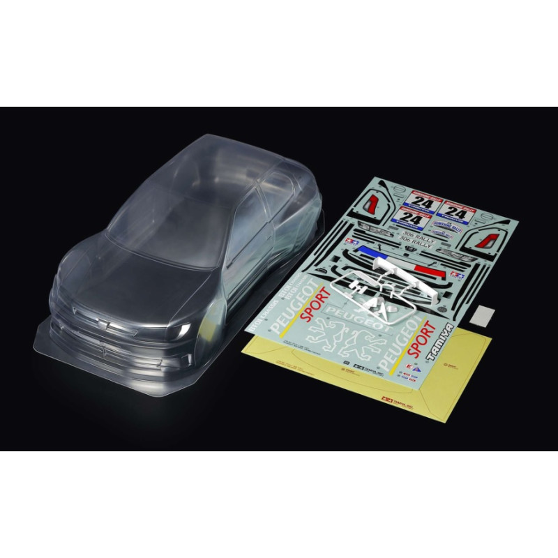 carrosserie voiture radiocommandée rally tamiya peugeot 306 Maxi 51753