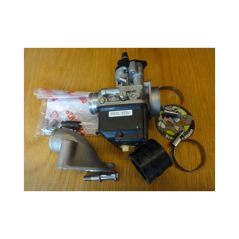Inlaat set met inlaatstuck en carburateur PHBL 25mm Lambretta 125cc-195cc