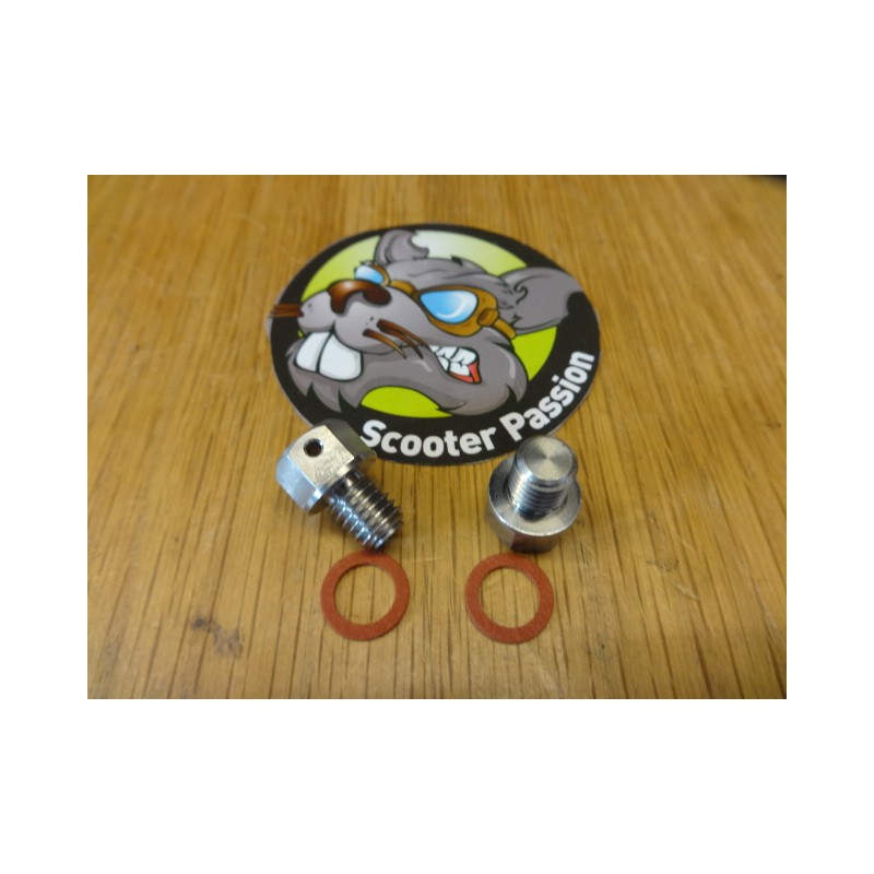 Moer M8 + pakking olie vidange met magneet voor Vespa
