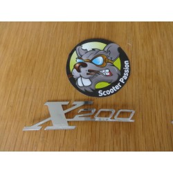 Monogram "X200" voor Lambretta Serie 3 SX 200  bij Scooter Passion in Belgie