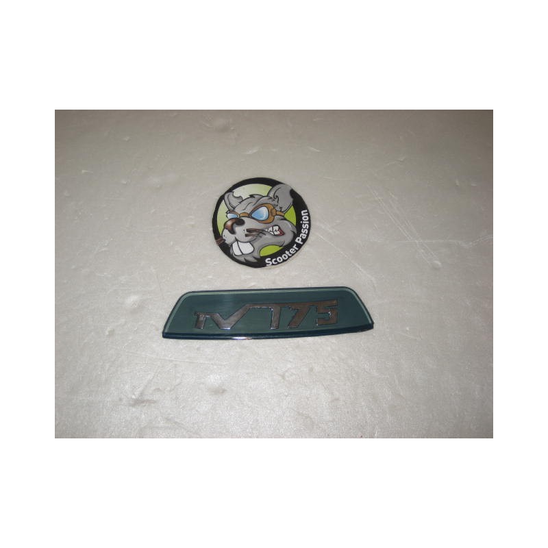 Achterplaat chassis "175 TV" blauw Lambretta serie 3