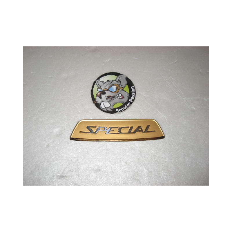 Logo achterframe Golden voor Lambretta Golden Special