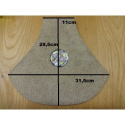 Vilt onderzadel Single voor Vespa et Lambretta