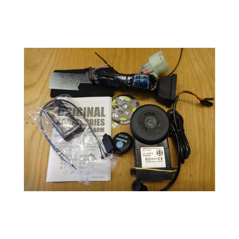 Alarmsysteem PiAGGIO e-Power Vespa GTS 125 en 300 vanaf 2014 tot 2016