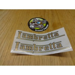 Set 2 stickers "Lambretta" benzinetank Lambretta C, D, E et F