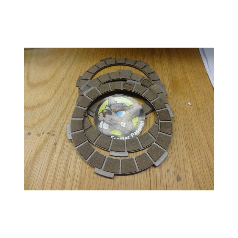 Koppelingsplaaten set Lambretta Junior 50 1965, 100 et 125cc et Lui 75cc