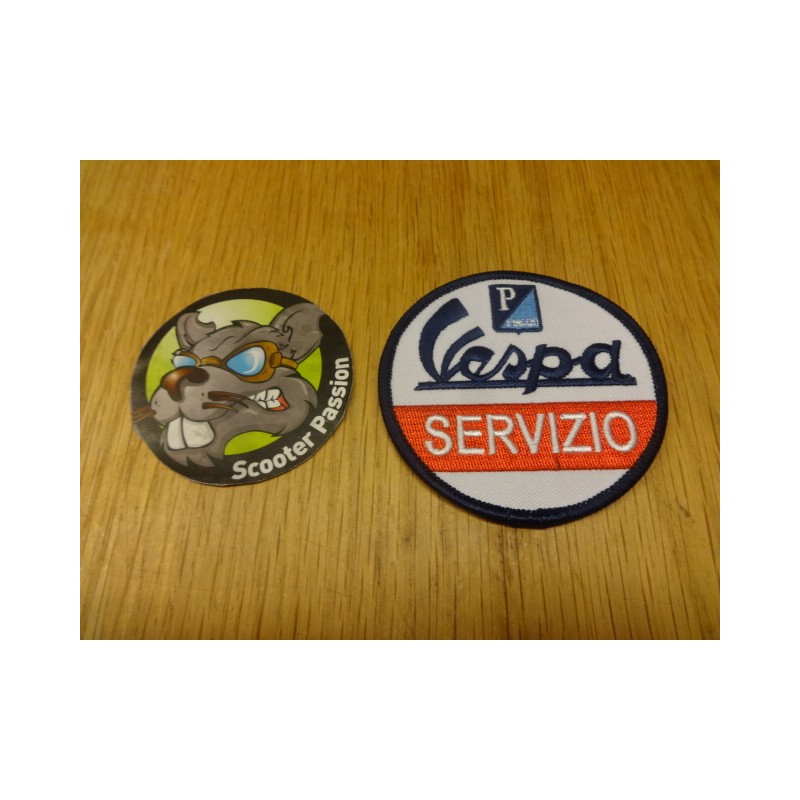 patch broderie vespa servizio