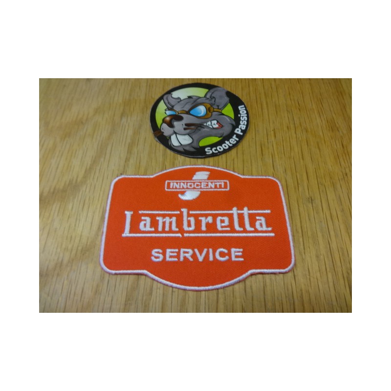 Broderie Lambretta Service rouge