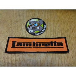 Patch Lambretta Orange/Black