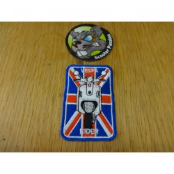 broderie vespa ''rider'' drapeau Angleterre