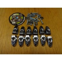 Ultramoderne kit CHROOM voor vloerstrip Lambretta A, B, LD 125 51-53