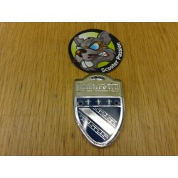 embleem beenschild lambretta ld francais bij scooter passion in belgie