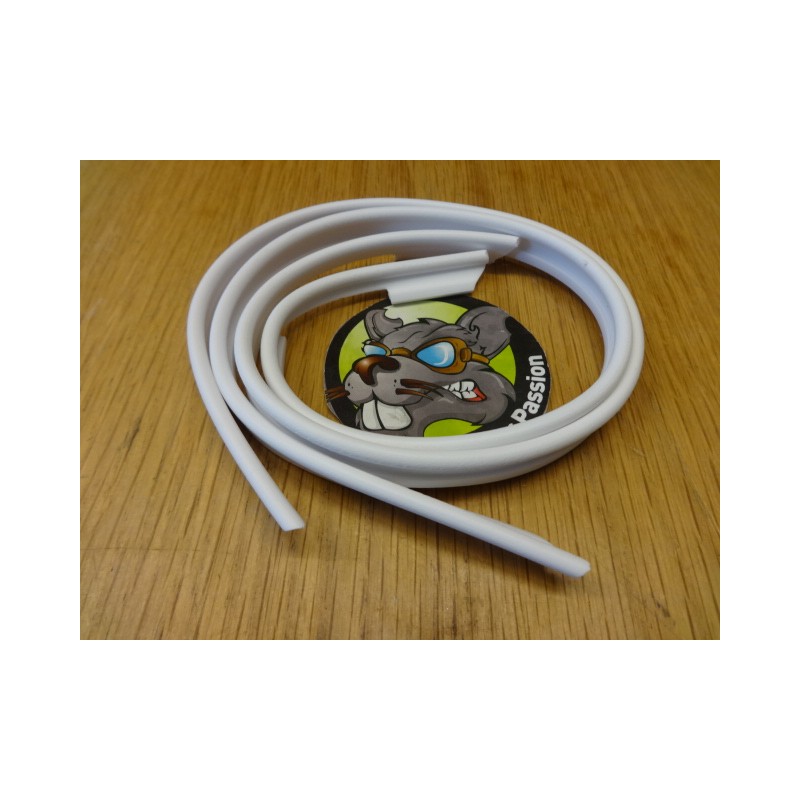 Set van 2 WHITE pakkingen voor hoorn downpipe Lambretta LC, LD 125 1951-53, LD 125 1955 bij scooter passion