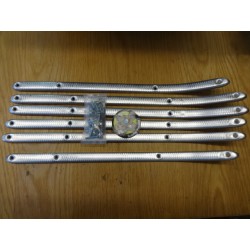 Set 6 aluminium treekplank lijsten Lambretta LD