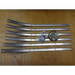 Set 6 aluminium treekplank voor vloerplaat Lambretta LI  TV 175