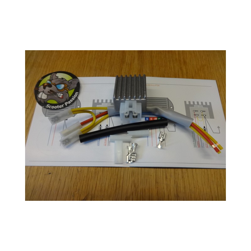 Régulateur PREMIUM 12V AC/DC Vespa et Lambretta