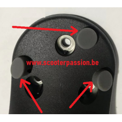 Set 3 rubbers ZWART bescherming schroeven elektrische step Xiaomi M365