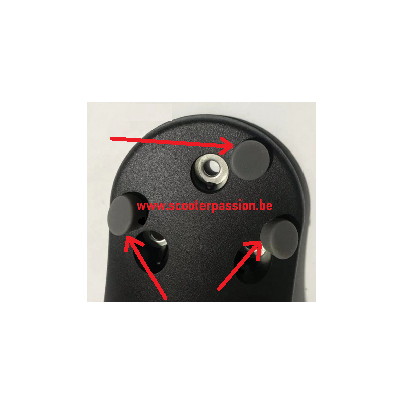 Set 3 rubbers ZWART bescherming schroeven elektrische step Xiaomi M365
