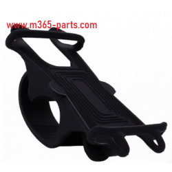 Support Silicone souple NOIR pour smartphone au guidon trottinette électrique chez scooter passion