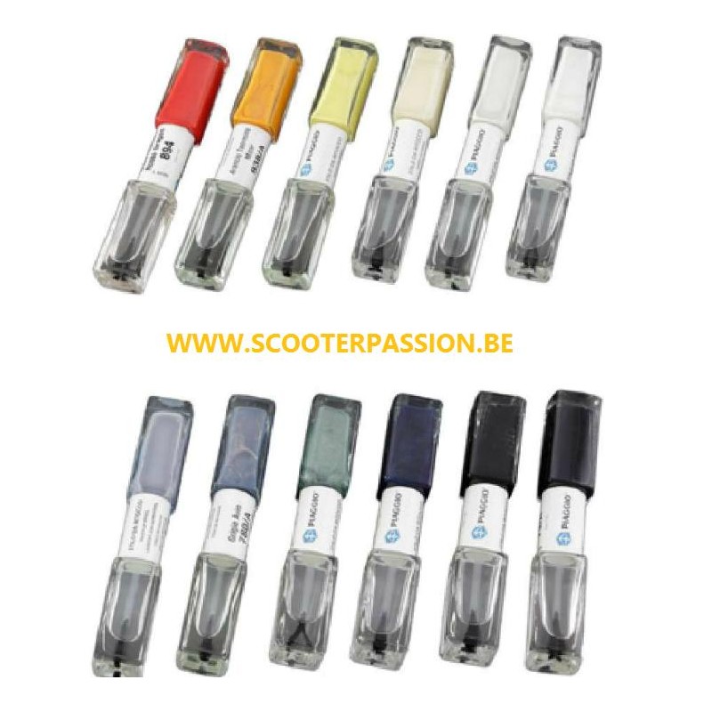 Stylo retouche VERNIS MÉTALLISÉ pour peinture PIAGGIO vespa gts