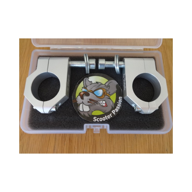 CNC steunen set voor voorschockdempers op voorvork Lambretta