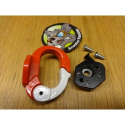 Helm/tas haak ROOD/WIT voor elektrische step