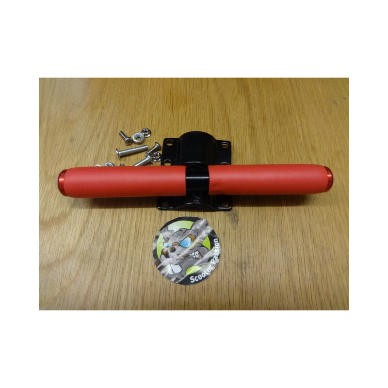 Kinderstuur - RODE instapbeugel met LED's aan de zijkant bij scooter passion