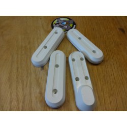 kit caches fixation pour roues blanc trottinette electrique xiaomi m365