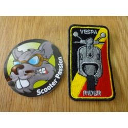 vespa belgique drapeau flag broderie patch