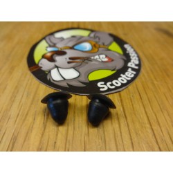 zwarter rubber dopjes achter frame Lambretta Junior 50