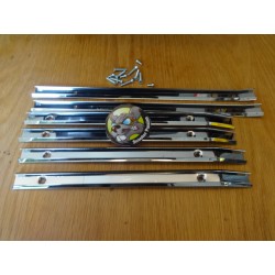 Set 6 CHROME vloerrails...