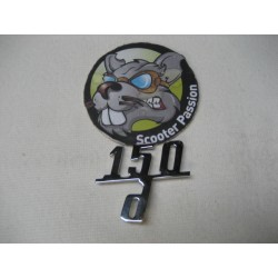 Monogramme "150 d" pour tablier Lambretta D150