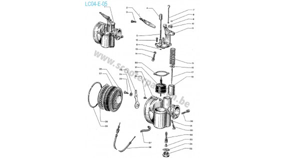 Lambretta E carburateur