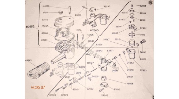 Carburateur, filtre à air et boitîer de carburateur