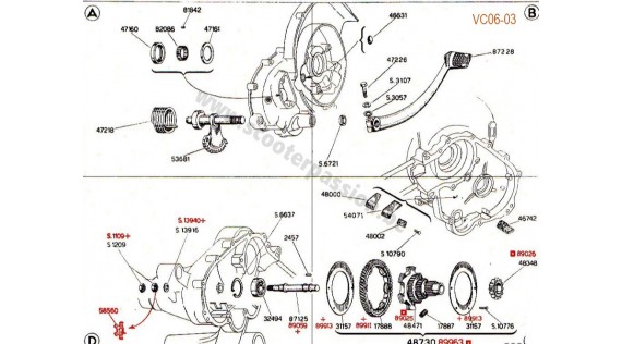 Kick et pignon élastique