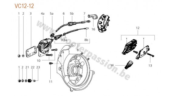 Bobine allumage et boîtier connexion