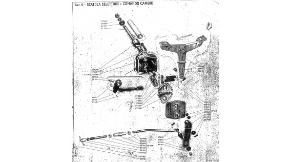 Selector versnellingen Lambretta A