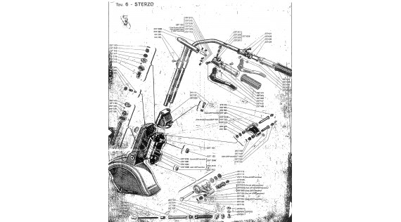 Guidon et fourche Lambretta A