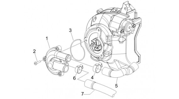 Couvercle de pompe à eau 
