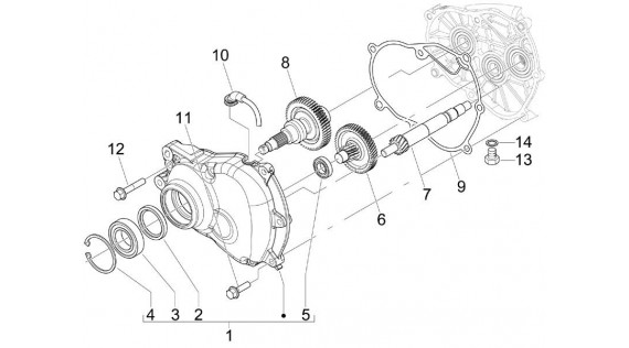 Transmission roue arrière