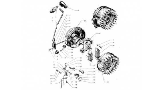 Lambretta LD Franse ontsteking