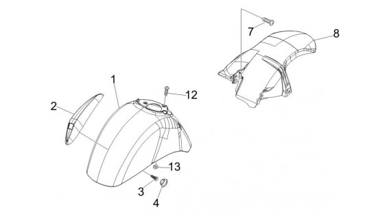 Gardes-boue avant et arrière