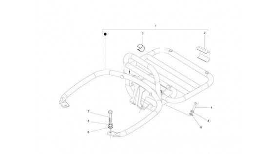 Porte-paquets et boucle arrière