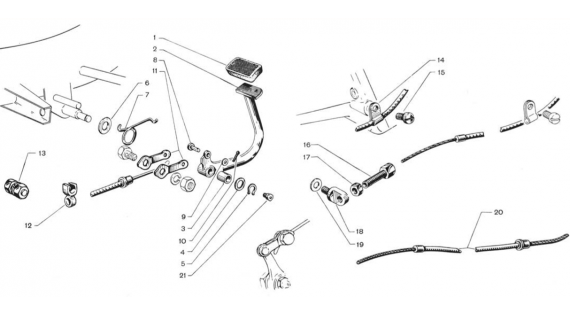 Gaines, câbles et fixation