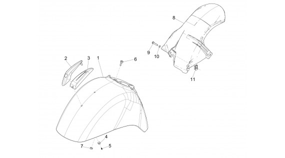 Gardes-boue avant et arrière